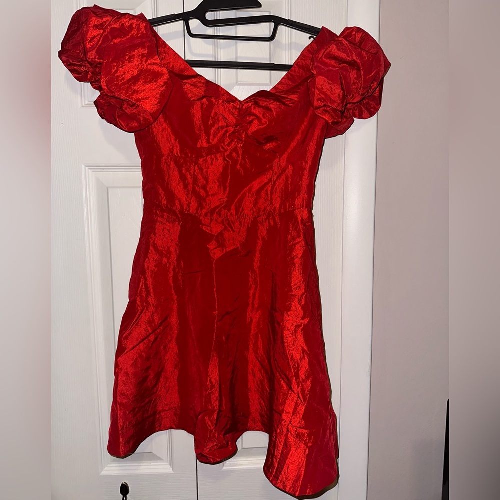 Red Topshop Nylon Dress